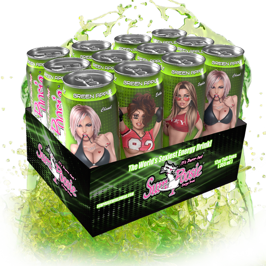 GREEN APPLE FLAVOR, ULTRA SEXY MODELS (Case of 12)